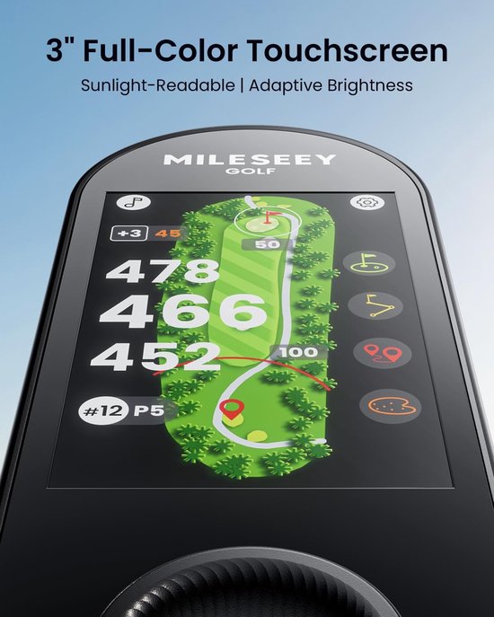 Mileseey GeneSonic Go - Golf GPS Handheld Touchscreen van Mileseey — afbeelding 4