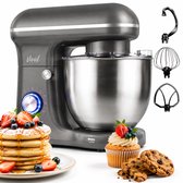 Vivid Green 1500W Keukenrobot - 5L Mengkom - 10 Snelheden - Keukenmixer - Keukenmachine - Grijs