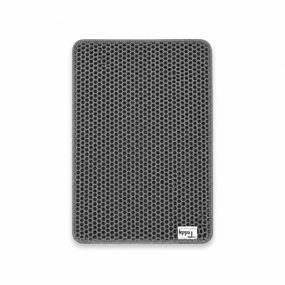 Teddy Exclusive Anne Kattenbakmat – Uitloopmat Kattenbak – Kattenbak mat – Antislip - 40x50 cm – Grijs