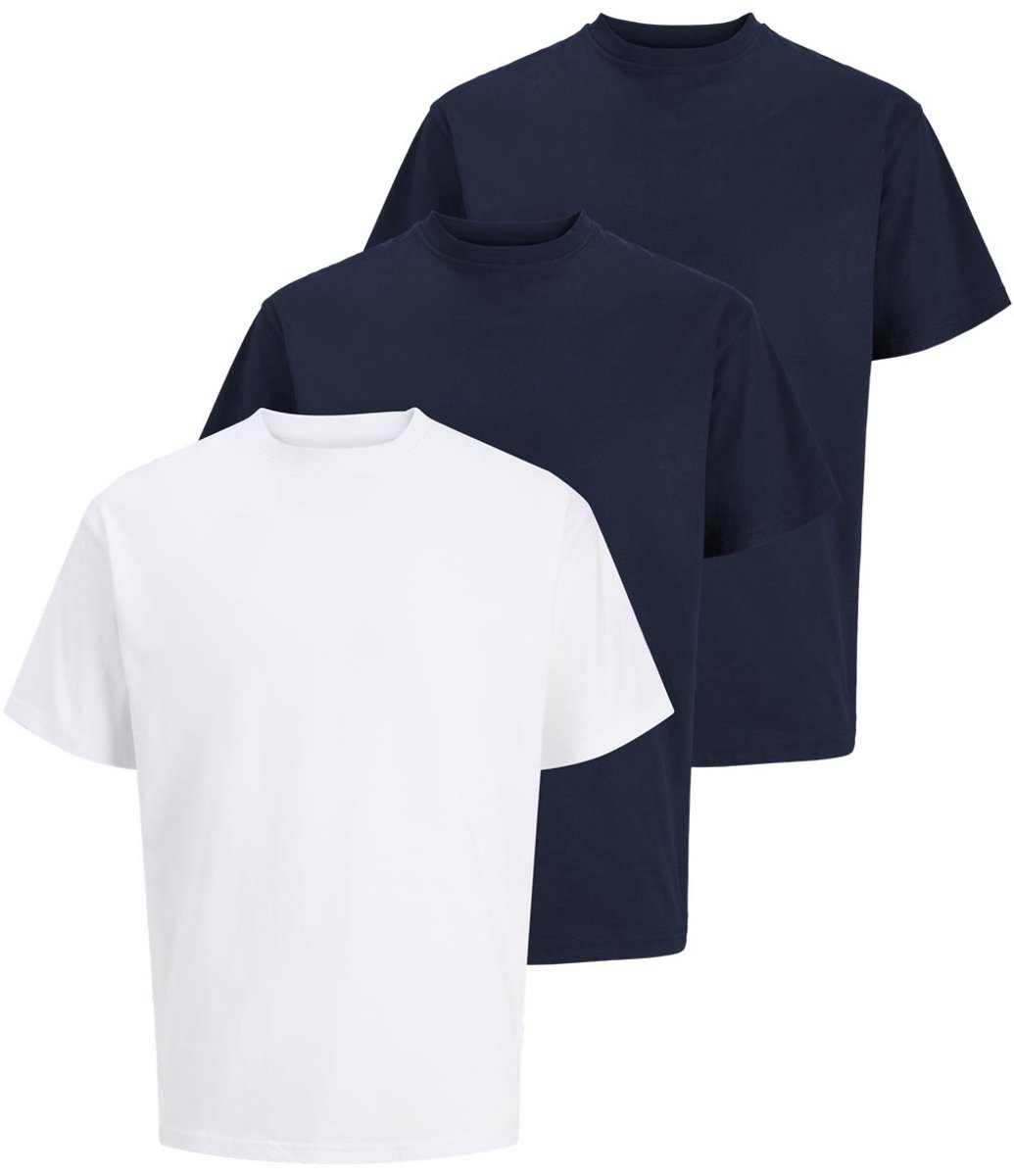 Jack & Jones Heren t-shirt 3 pack Organic Relaxed