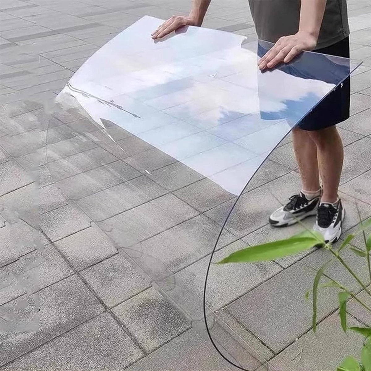 Polycarbonaat Plaat - Dakplaat Kunststof - Tuin Overkapping - Hoge Slagvastheid - 1.96 x 16.1 m - Transparant