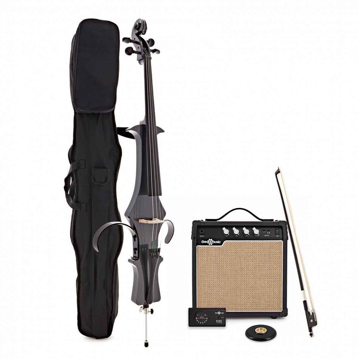 Elektrisch cello-versterkerpakket van Gear4music, Koolstofvezel