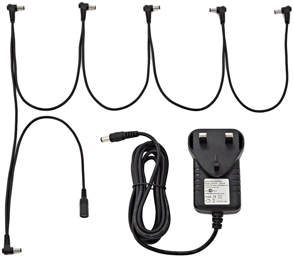 6-weg Daisy Chain Kabel en 9V Voeding van Gear4music