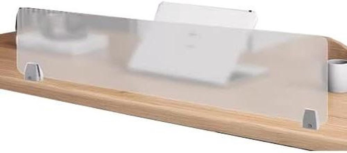 Bureau Privacy Divider - Bureau Scherm - Niesen Voorkomen - Transparant Acryl - 30x60cm - Transparant