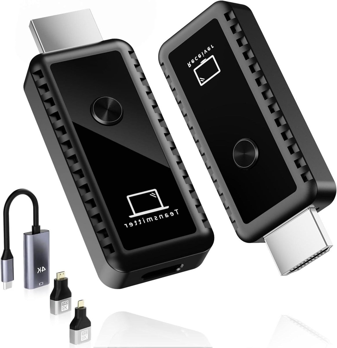 Draadloze HDMI Extender - HDMI Zender Ontvanger - Beeld Streamen - Plug en Play - 30 meter bereik - Zwart