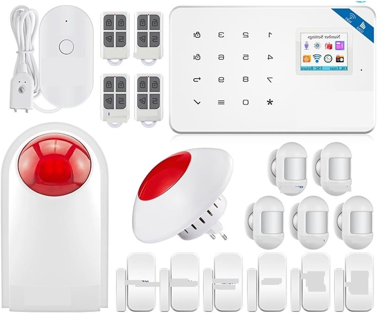 Alarmsysteem - Beveiligingssysteem Huis - Diefstal Voorkomen - APP Bediening - 159x100x8mm - Wit