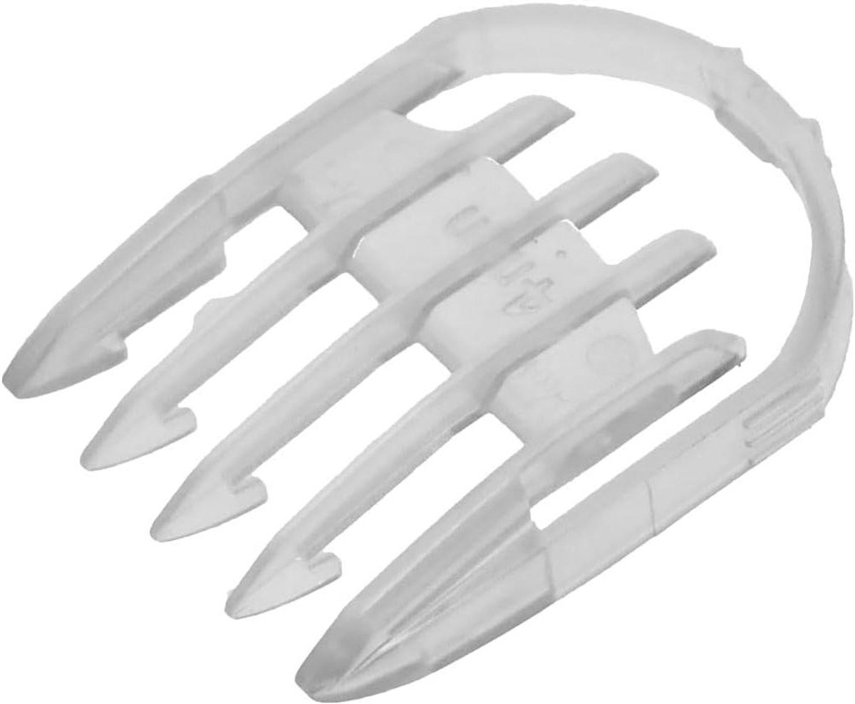 Opzetkam - Baardtrimmer Kam - Baard Trimmen - Precisie 4 mm - 6 x 9 x 2 cm - Zwart