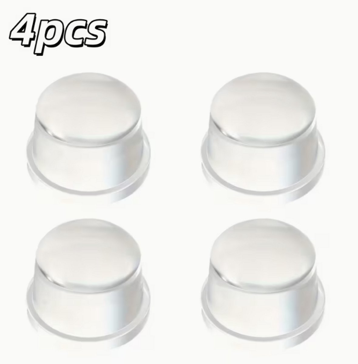Fardmell Deurstoppers Set van 4 – Zelfklevende Rubber Muurbeschermers – Geluiddempende Deurklink Buffers