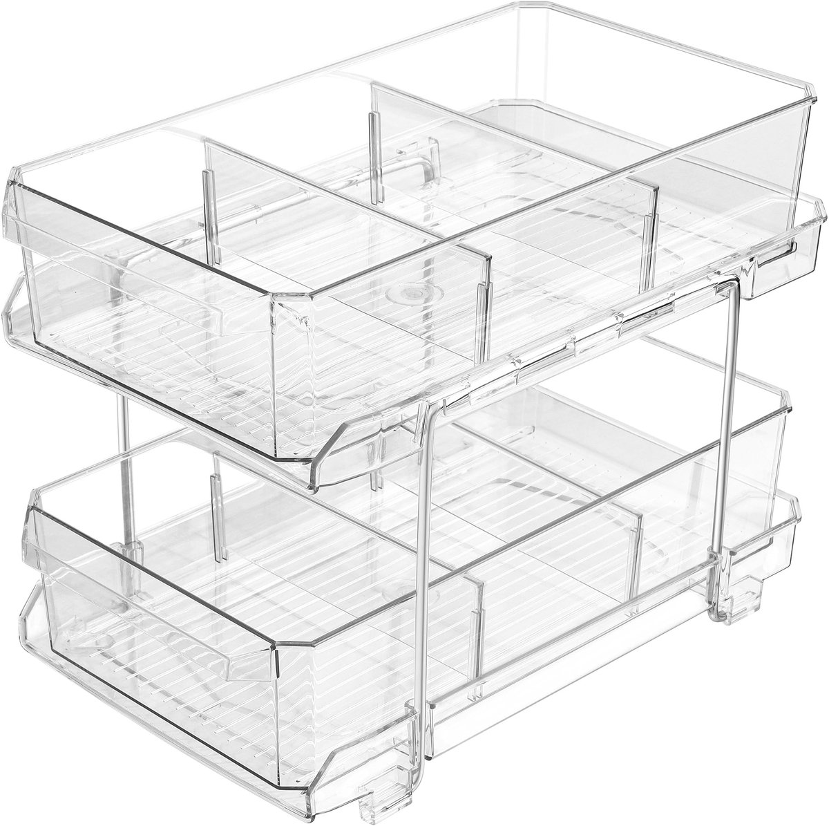 aladdien - Badkamer Opslag Organizer - Multifunctionele Plank - Uittrekbare Lades - Compact Formaat - Keuken en Badkamer - Ideaal voor Onder Gootsteen