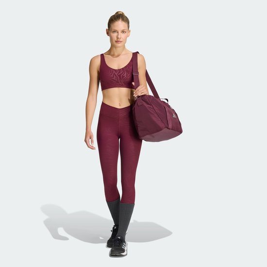 Adidas Performance All Me Essentials Graphic Legging - Dames - Bordeaux van Adidas — afbeelding 3