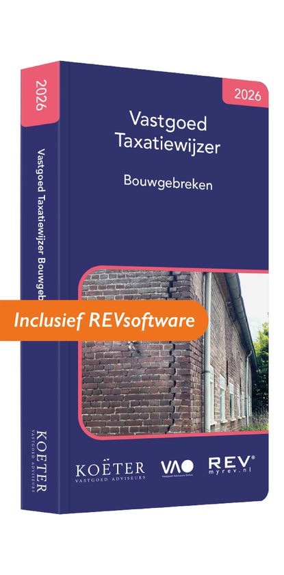 Vastgoed taxatiewijzer bouwgebreken 2026 - cover