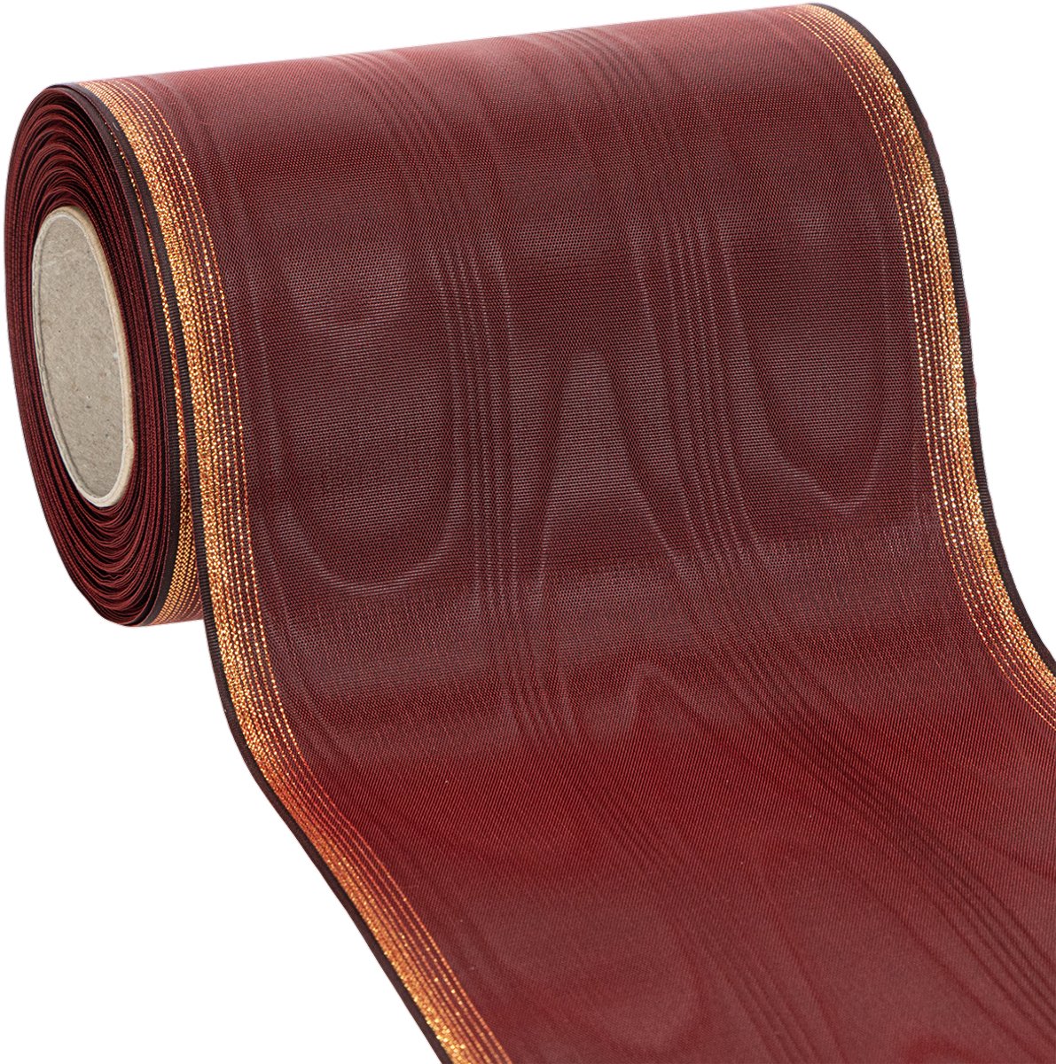 Kranslint Moiré 150 mm Bordeaux taftlint decoratie