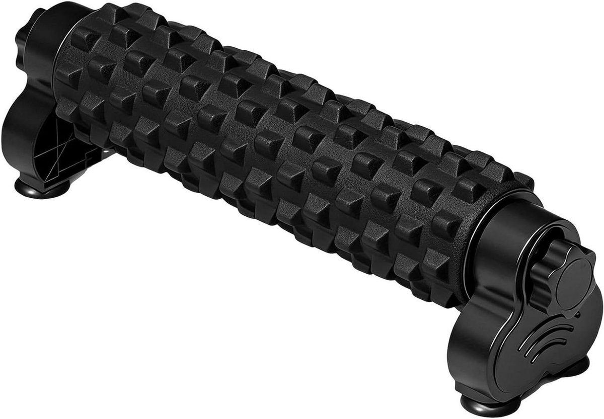Rug Foam Roller - Spierroller Lichaamsoefening - Spierontspanning Herstel - Met Zuignap - 58 cm - Zwart