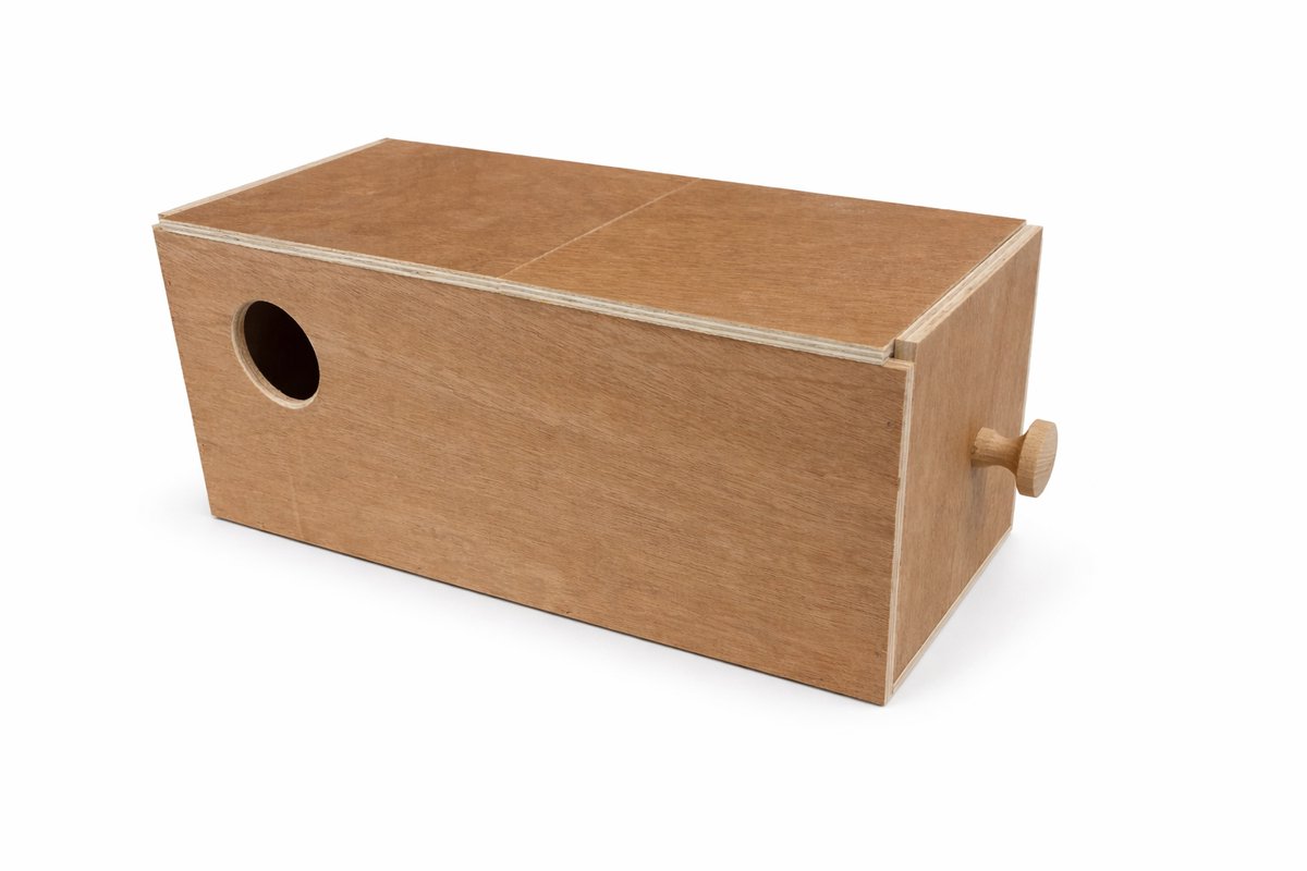 Schuifbroedblok Rechts | Broedblok parkieten | inbouwbroedblok | Nestkast Agapornissen | inschuif broedblok | nestkast vogels | vogelhuisje | 18,5x18,5x40 cm