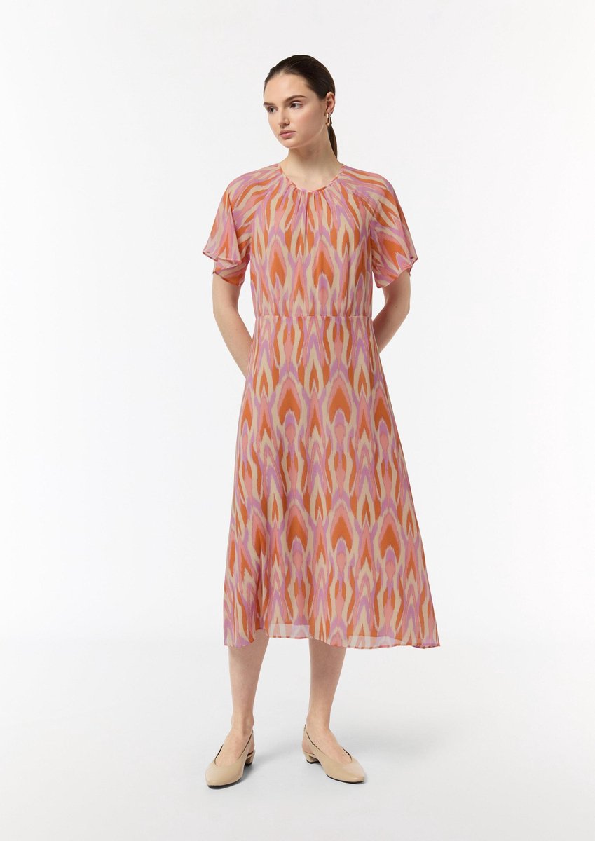 comma - female - Chiffon maxi jurk