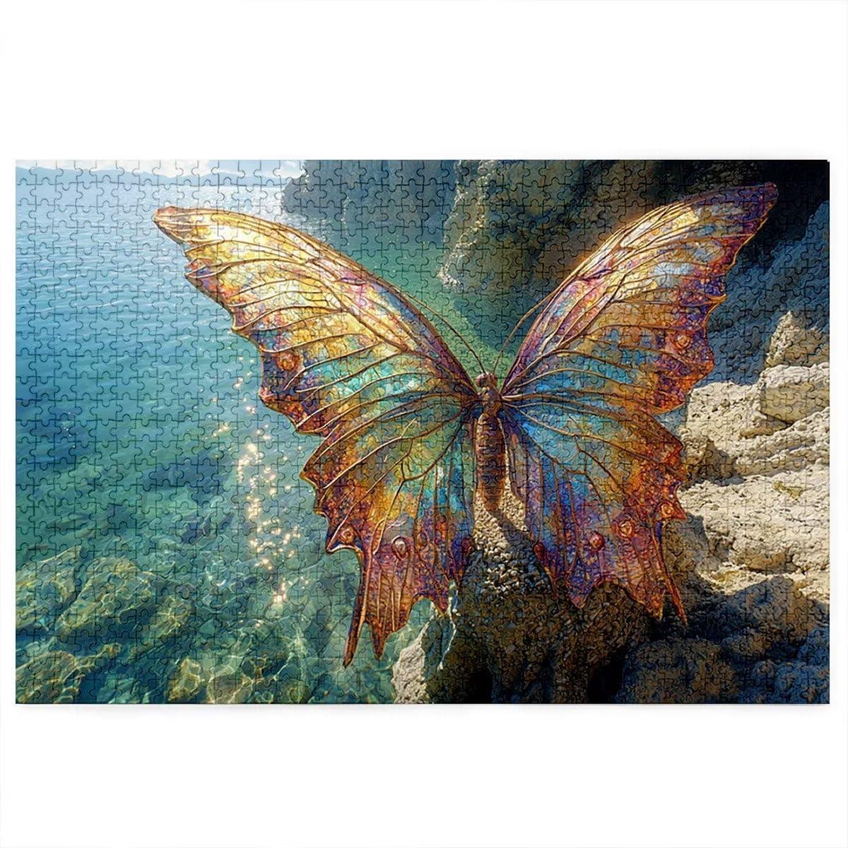 Houten Puzzel - Legpuzzel Volwassenen - Ontspanning Thuis - Letters op Achterkant - 122x81 cm - Meerkleurig