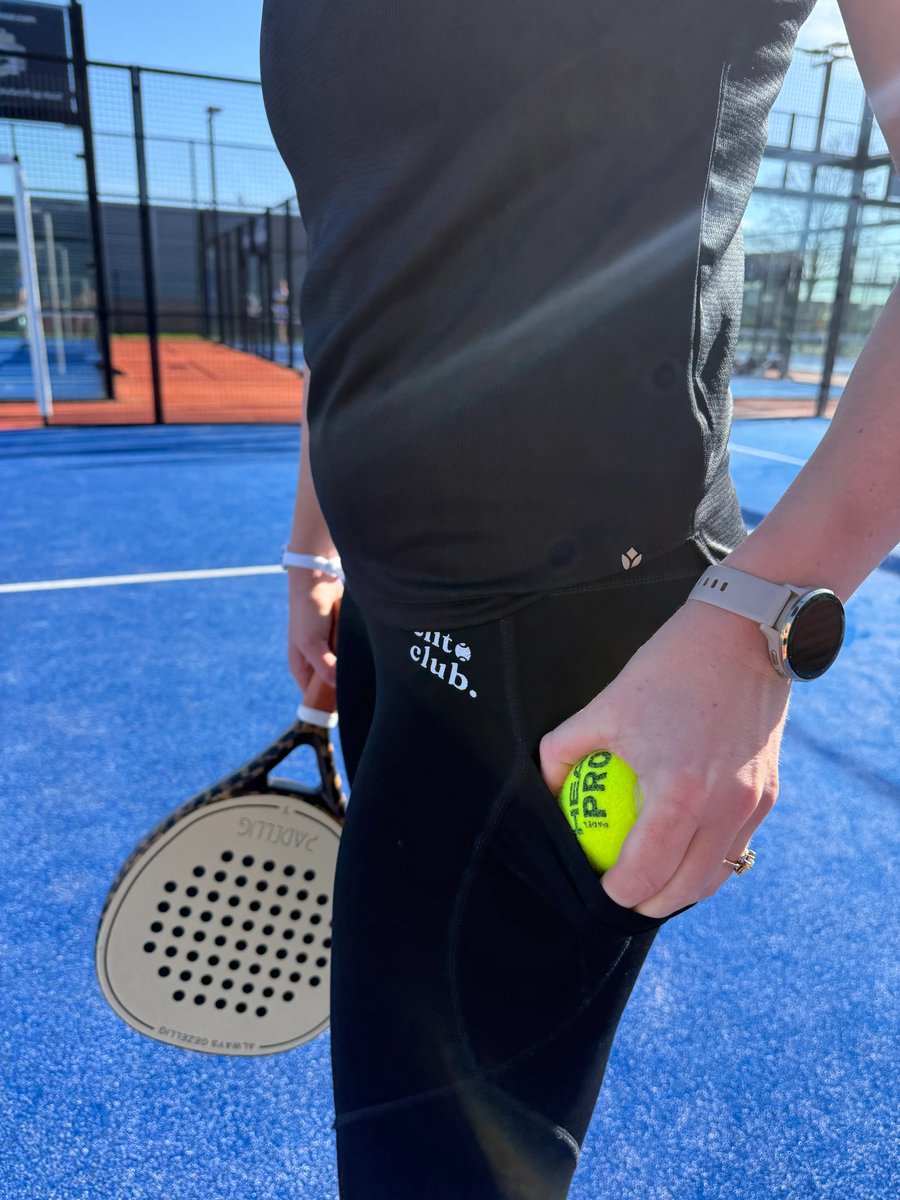 Padelito Club | Sportlegging | Padellegging | Dames | Zwart | Met Zakje | Maat 2XL