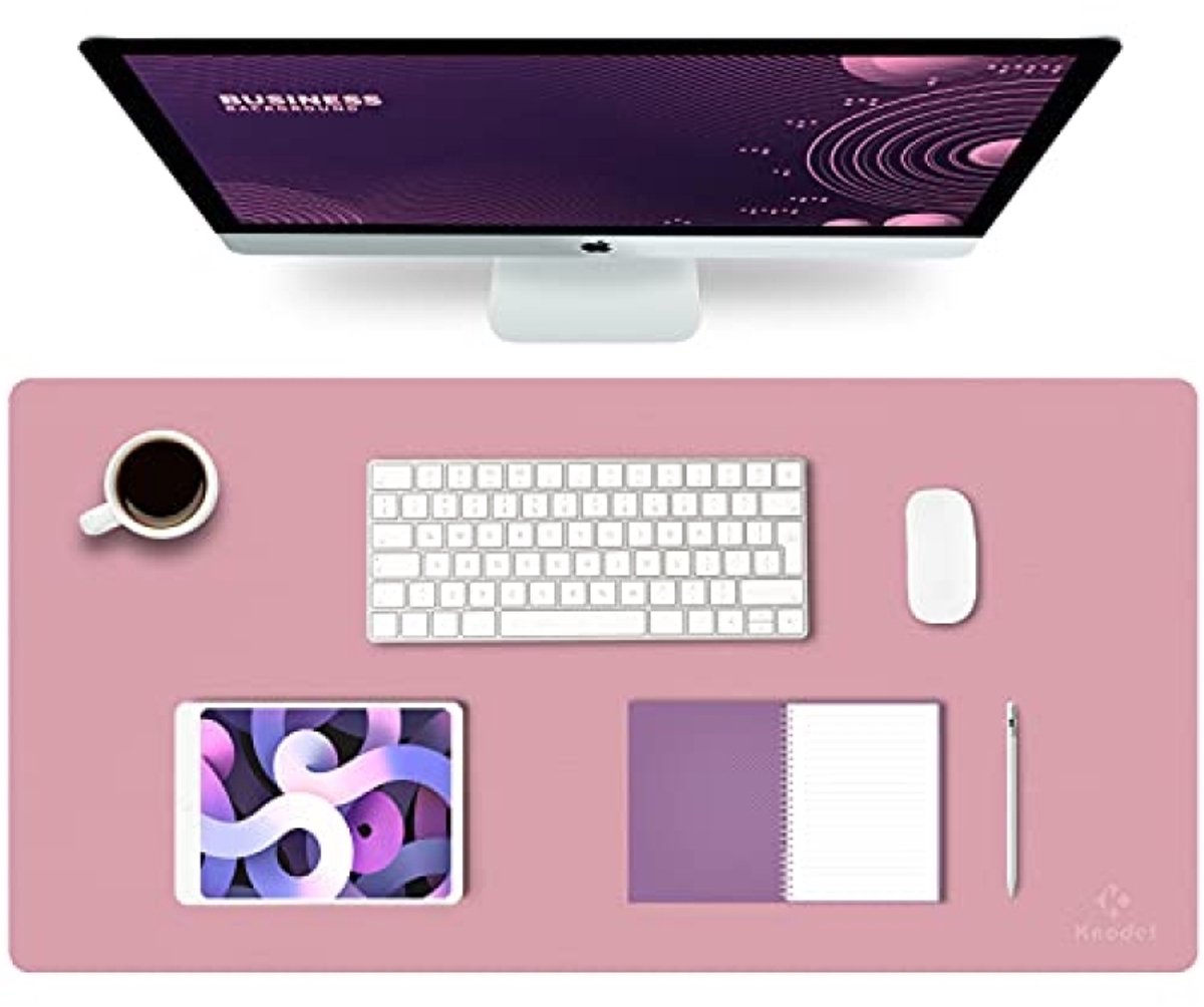 Bureaumat PVC Laptop Desk Mat 40x80cm Paars - Waterdicht Dubbelzijdig Antislip