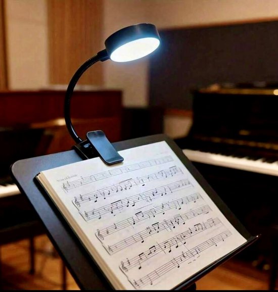 leeslamp-inclusief batterijen-3 verlichtingsstanden en oogbeschermin-verlichting-360° flexibele opklikbare boeklamp-boekenlegger-bed-bedlamp van Merkloos — afbeelding 5