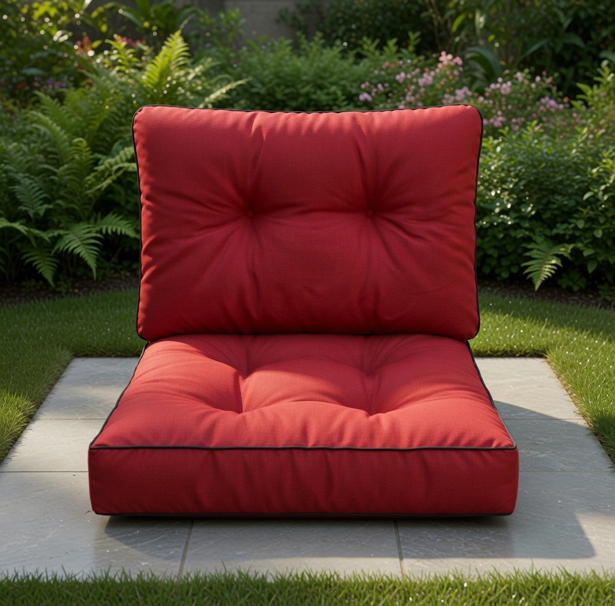 Comfortabel Rattan Tuinkussen voor Buiten - Zacht Zit- en Rugkussen 50x50 / 60x60 / 70x70 cm – All-Weather Tuinkussen – Medahomestore
