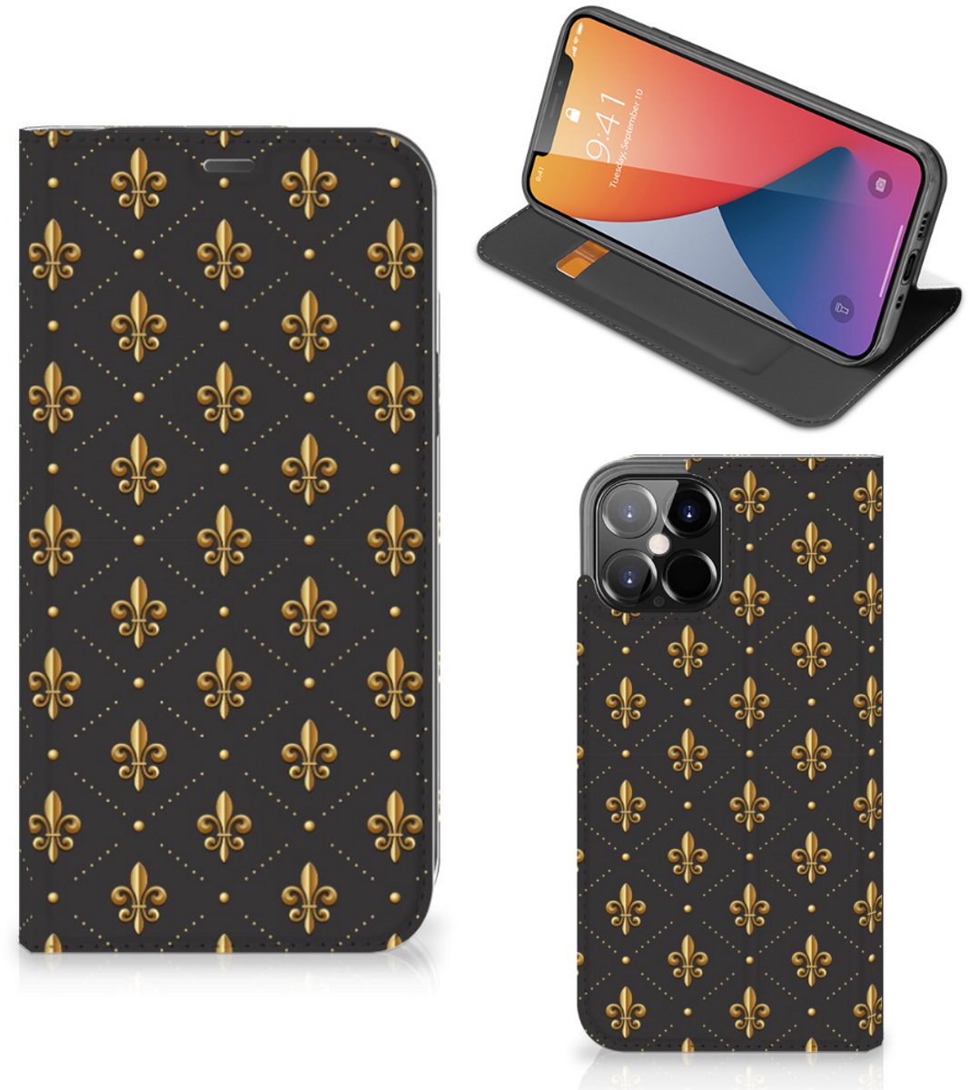 iPhone 12 Pro Max Hoesje met Magneet Franse Lelie