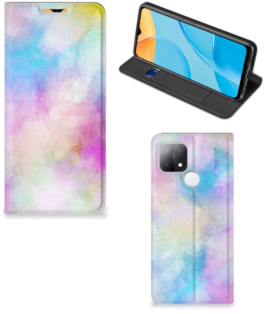 Bookcase OPPO A15 Watercolor Light