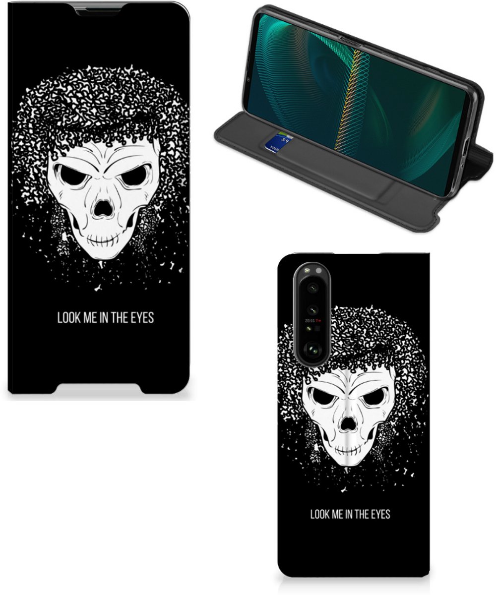 Mobiel BookCase Sony Xperia 5 III Skull Hair