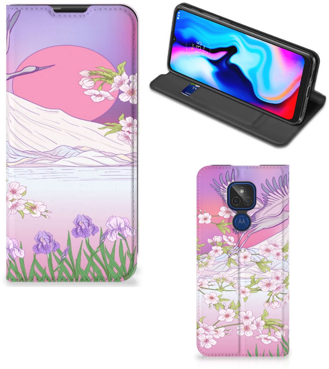 Motorola Moto G9 Play Hoesje maken Bird Flying