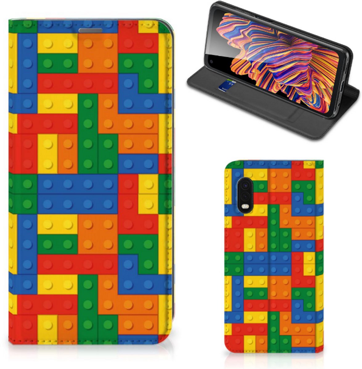 Samsung Xcover Pro Hoesje met Magneet Blokken