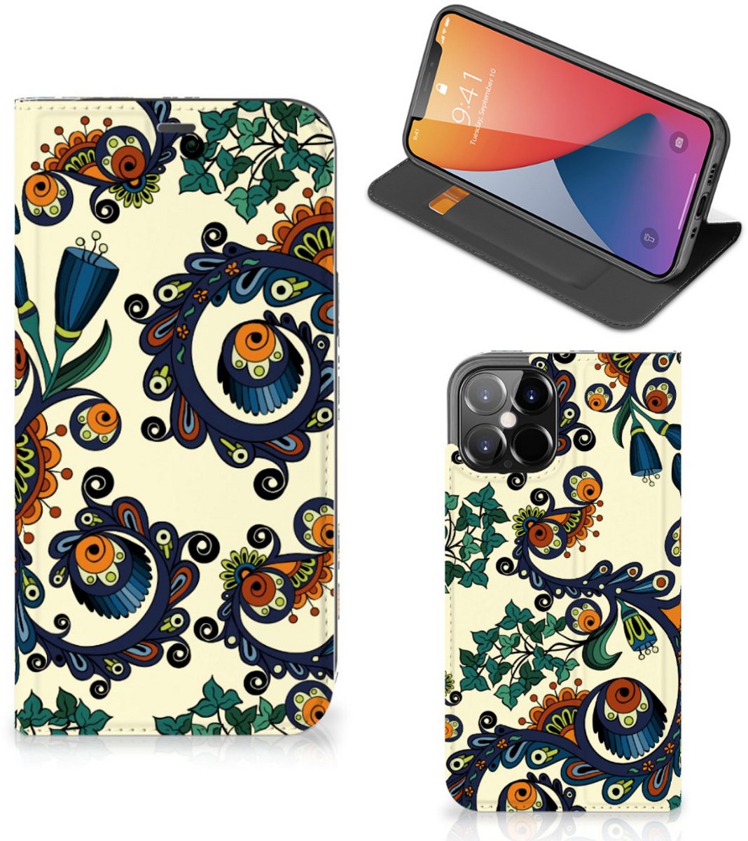 Telefoon Hoesje iPhone 12 Pro Max Barok Flower