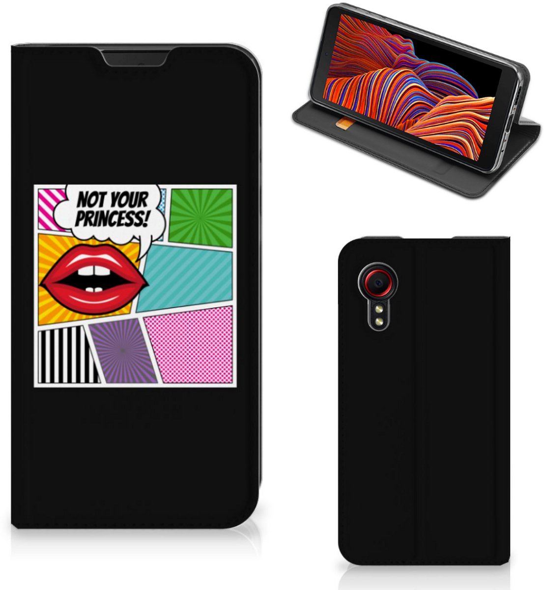 Samsung Galaxy Xcover 5 Hippe Standcase Popart Princess