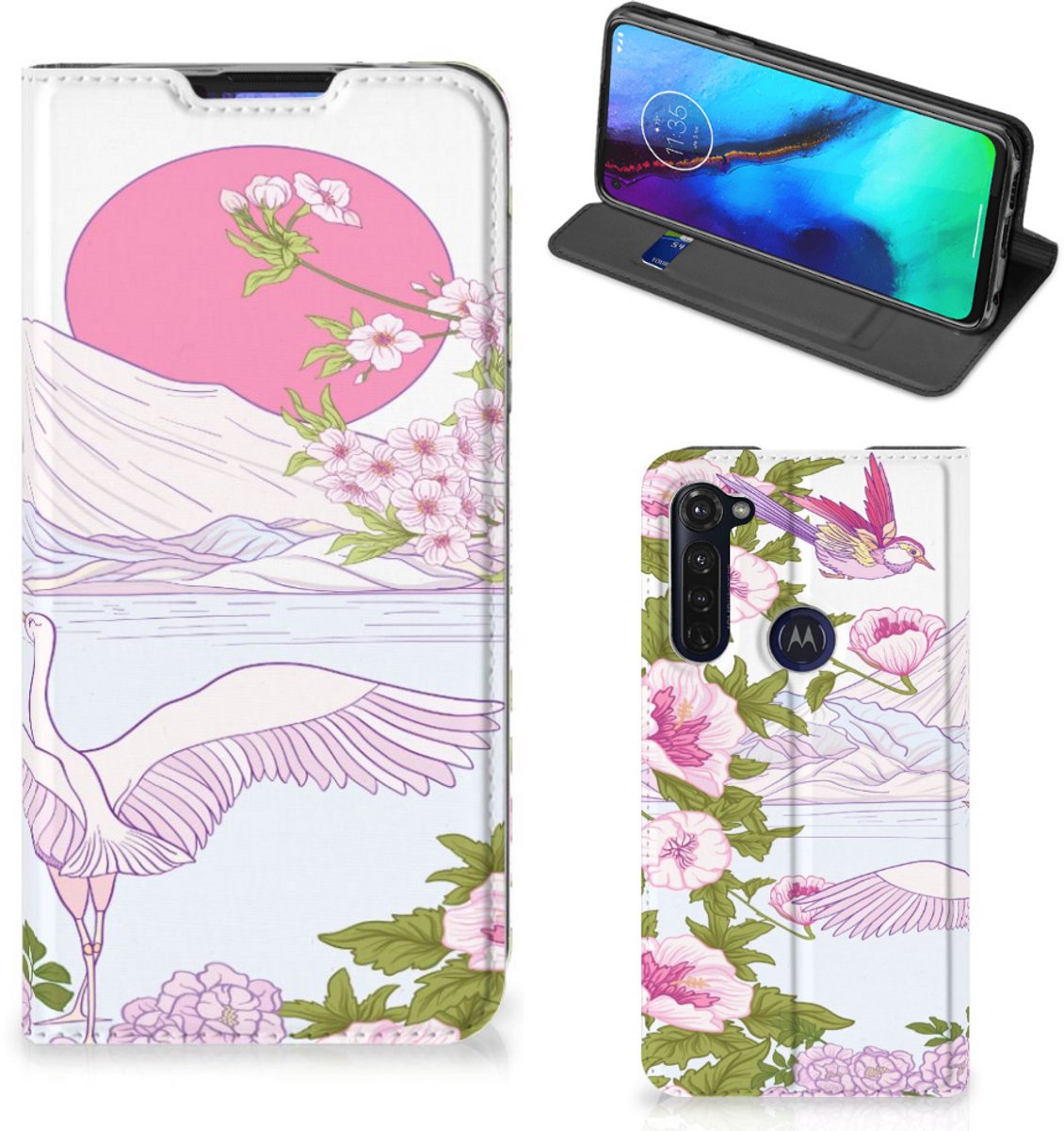 Motorola Moto G Pro Hoesje maken Bird Standing
