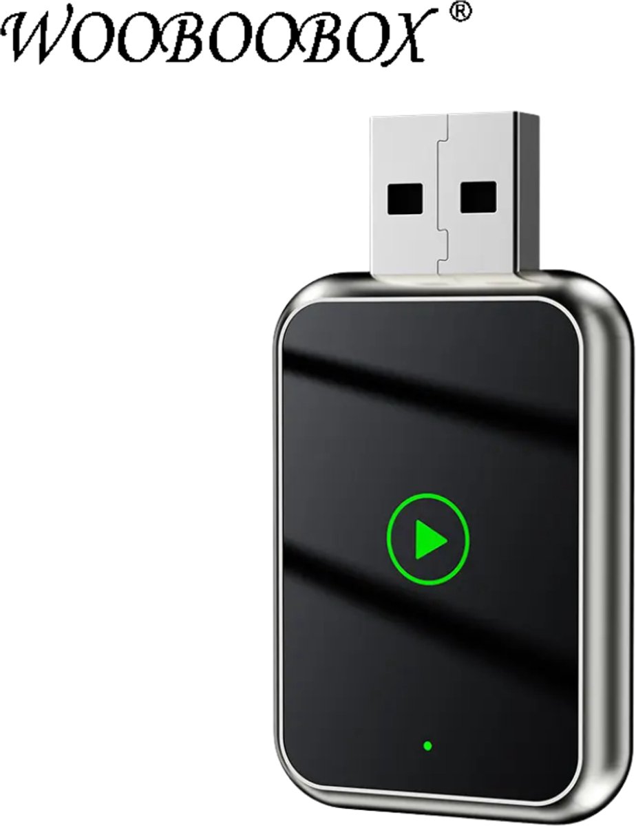 WOOBOOBOX CarPlay Dongle – Draadloze CarPlay & Android Auto Adapter – Wireless CarPlay – USB-A & USB-C