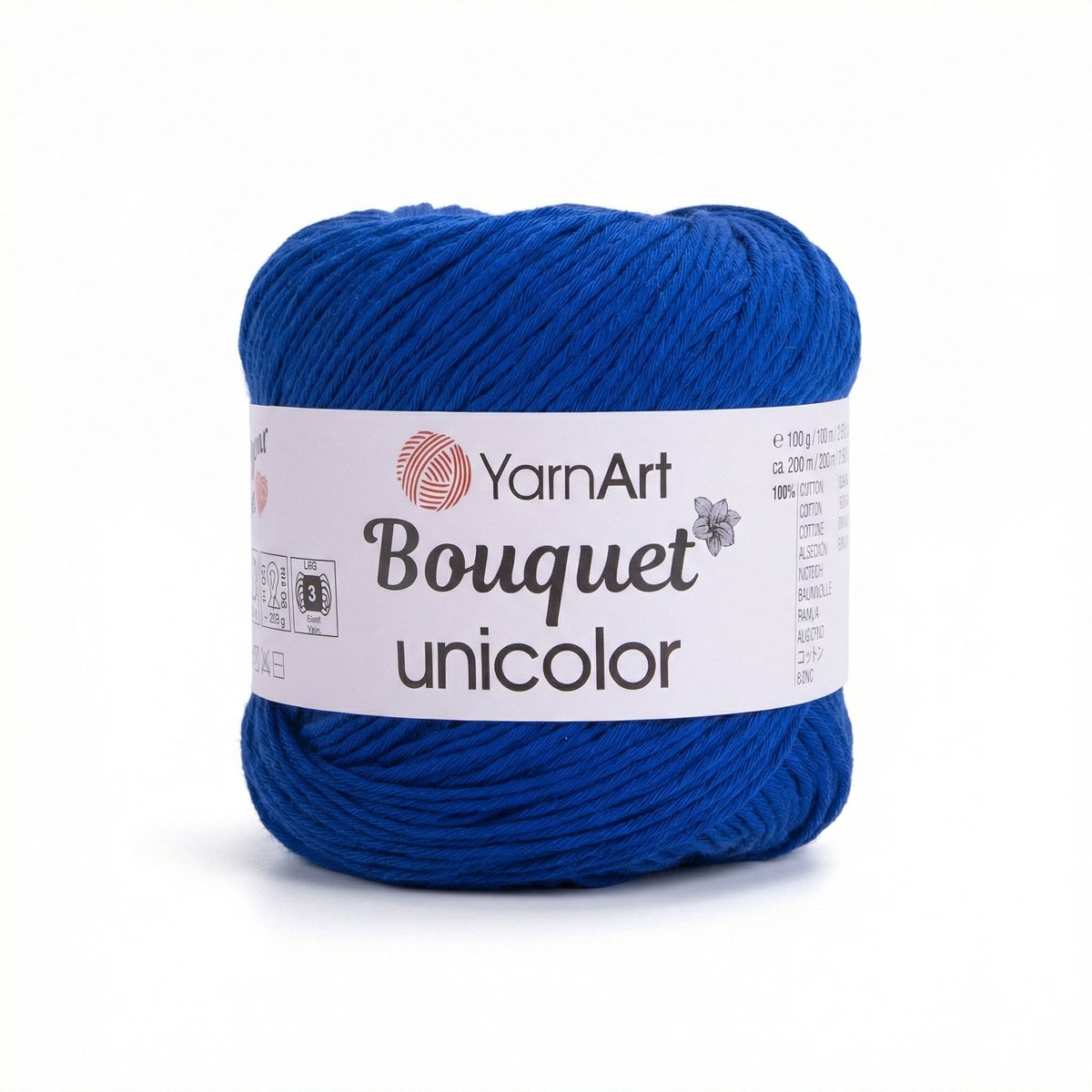 YarnArt Bouquet Unicolor - Katoen Garen - Effen - 100g - 200m - Kleur 3222