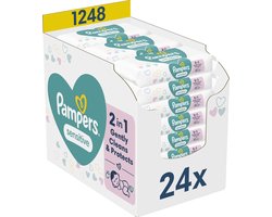 Pampers Sensitive Babydoekjes - 24 Verpakkingen a 52 Doekjes = 1248 Billendoekjes