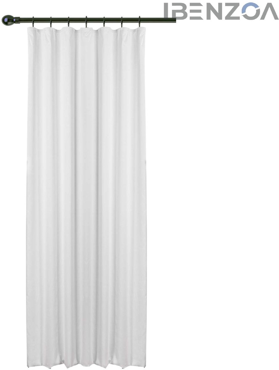 Ibenzoa Gordijn - Verduisterend - 135x245 cm - Polyester - Golvende plooien Grijs