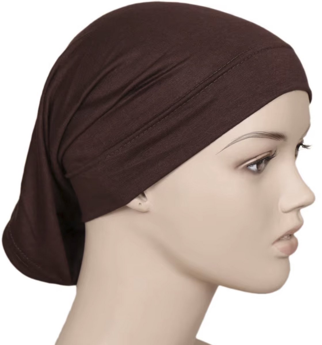 Hiden - Hijab – Hoofdband – Islam – Vrouwen - Zonwering - Bruin