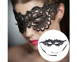 Hiden - Maskerade Oogmasker - Venetiaanse masker - Gala - Sexy - Feest - Vrouwen - Zwart