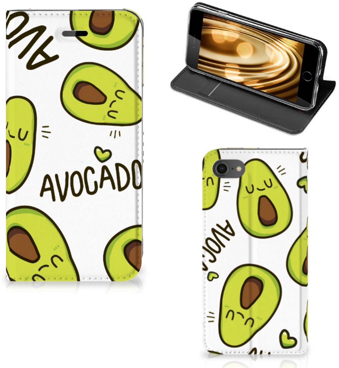 iPhone 7 | 8 | SE (2020) | SE (2022) Magnet Case Avocado Singing — cadeau in Cadeau-ideeën - foto 2