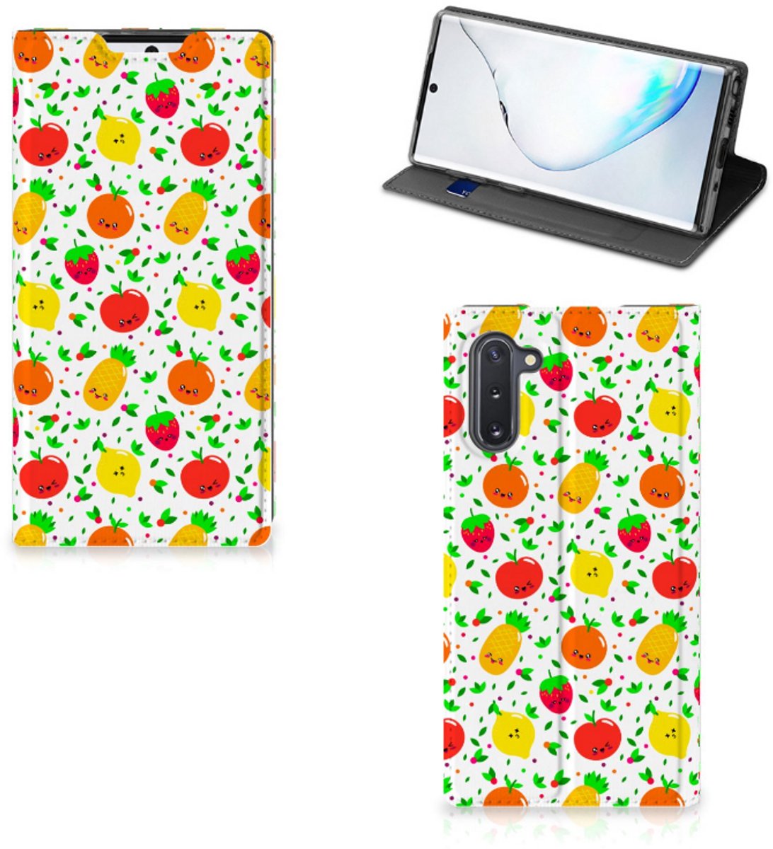 Samsung Galaxy Note 10 Flip Style Cover Fruits