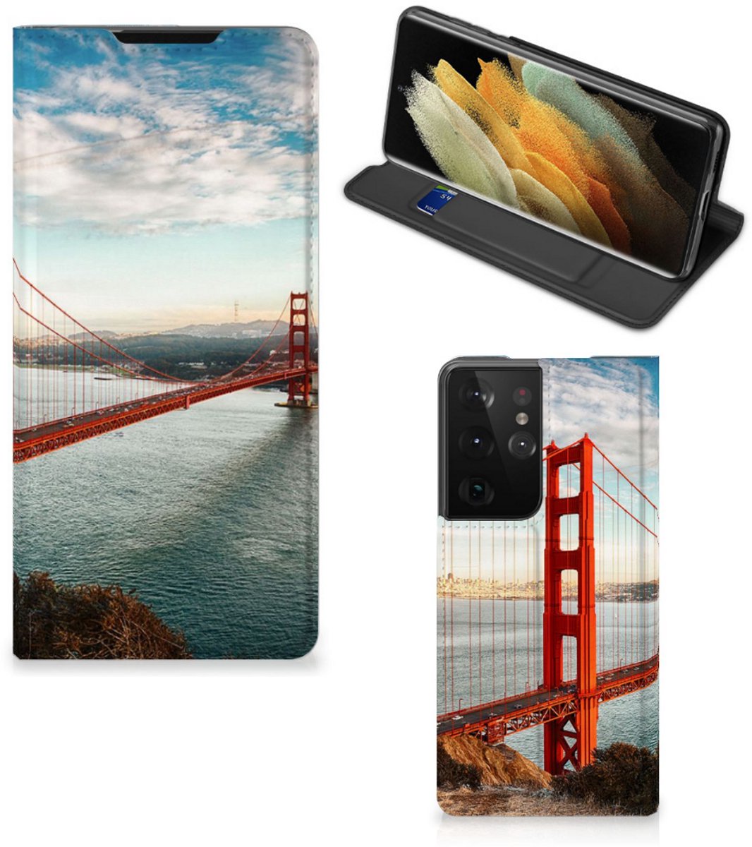 Samsung Galaxy S21 Ultra Book Cover Golden Gate Bridge