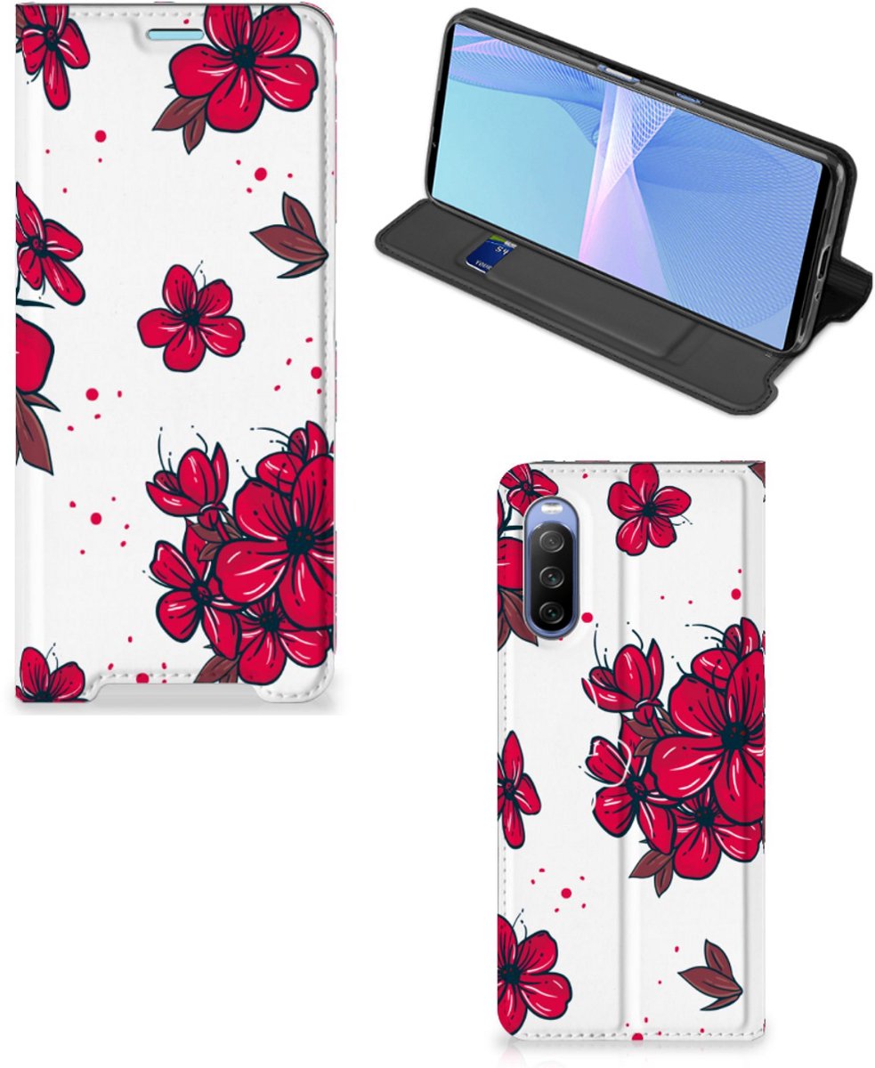 Book Case voor Sony Xperia 10 III Smart Cover Blossom Red