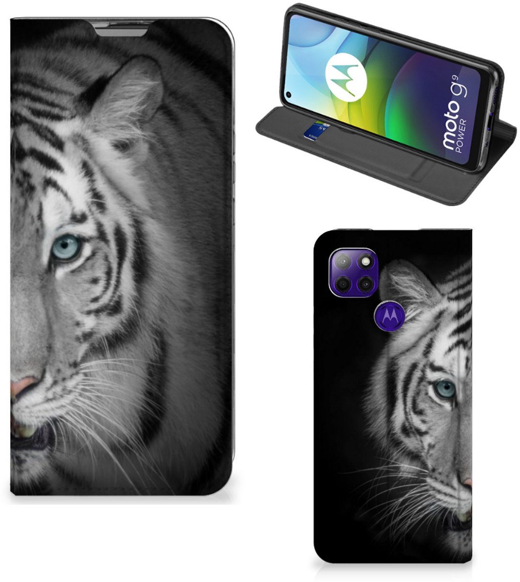Motorola Moto G9 Power Hoesje maken Tijger