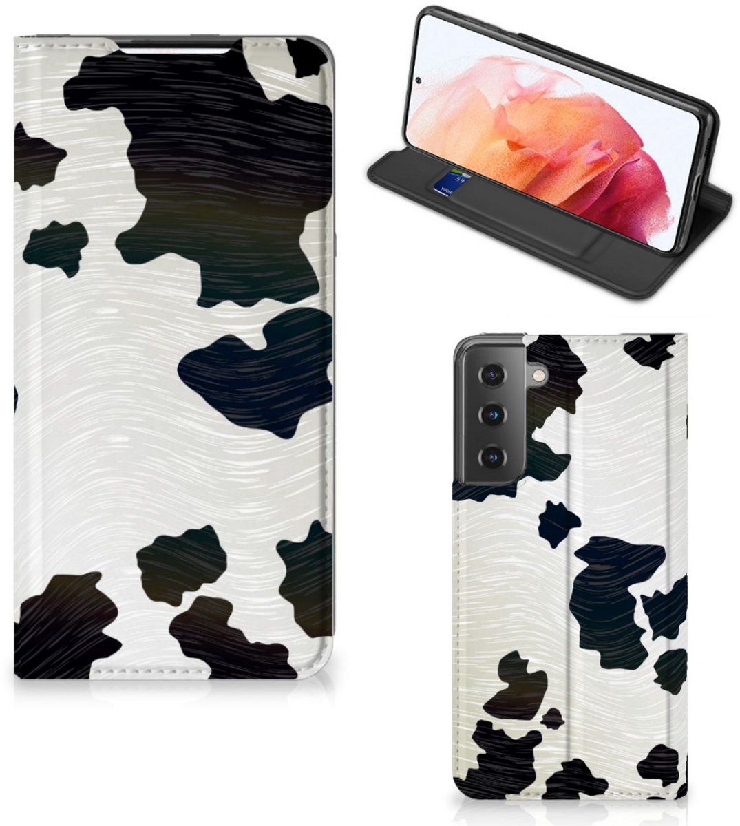 Samsung Galaxy S21 Hoesje maken Koeienvlekken