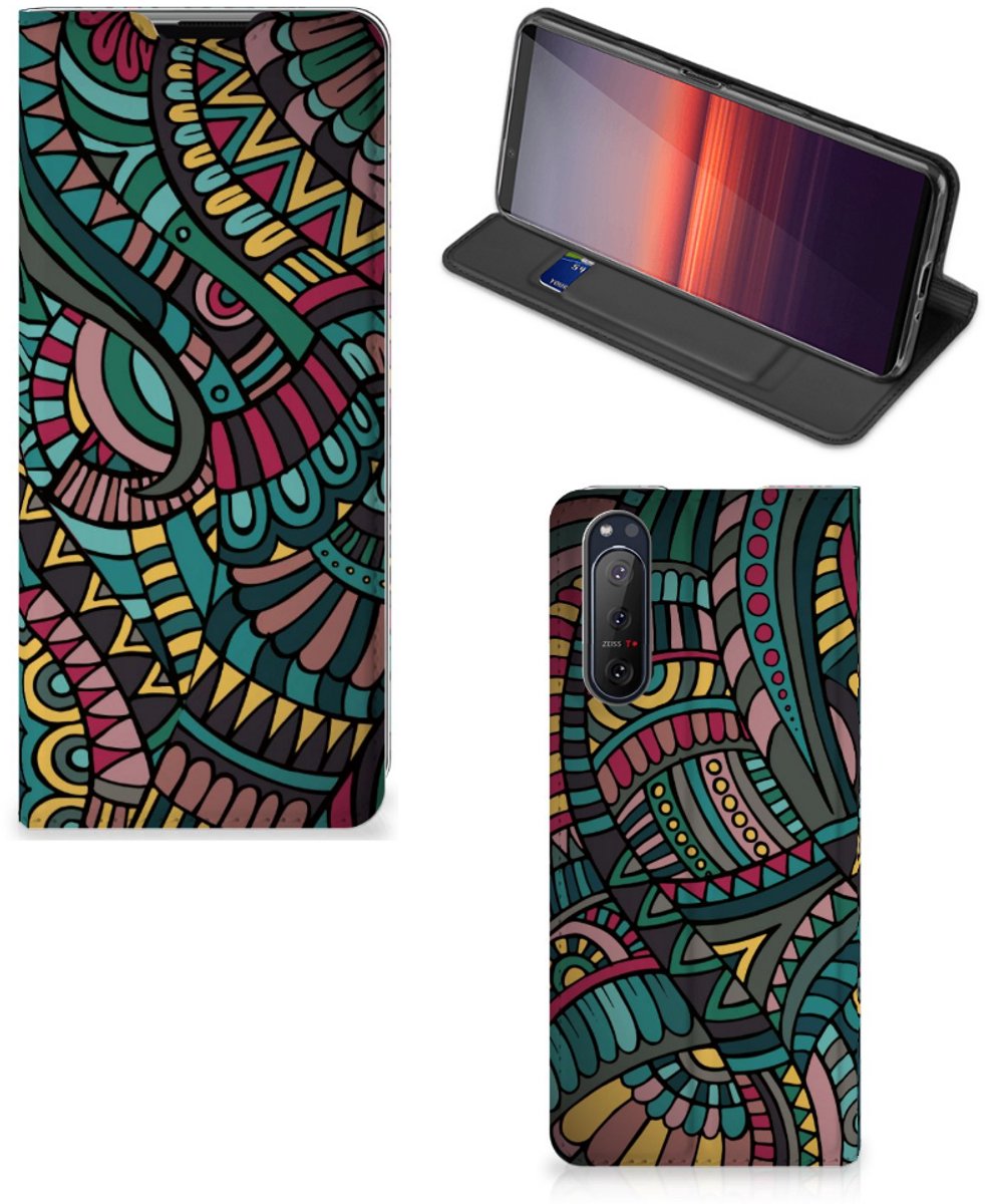 Sony Xperia 5 II Hoesje met Magneet Aztec