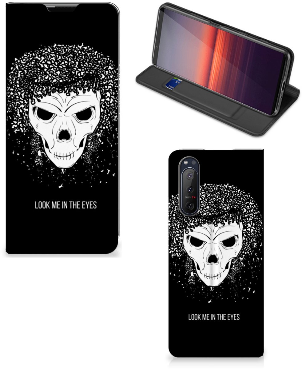 Mobiel BookCase Sony Xperia 5 II Skull Hair