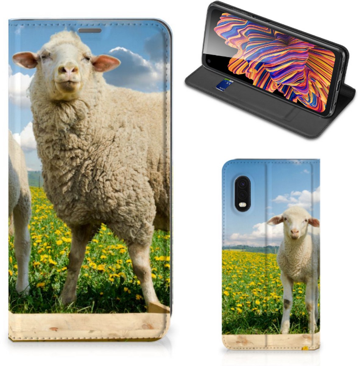 Samsung Xcover Pro Hoesje maken Schaap en Lammetje