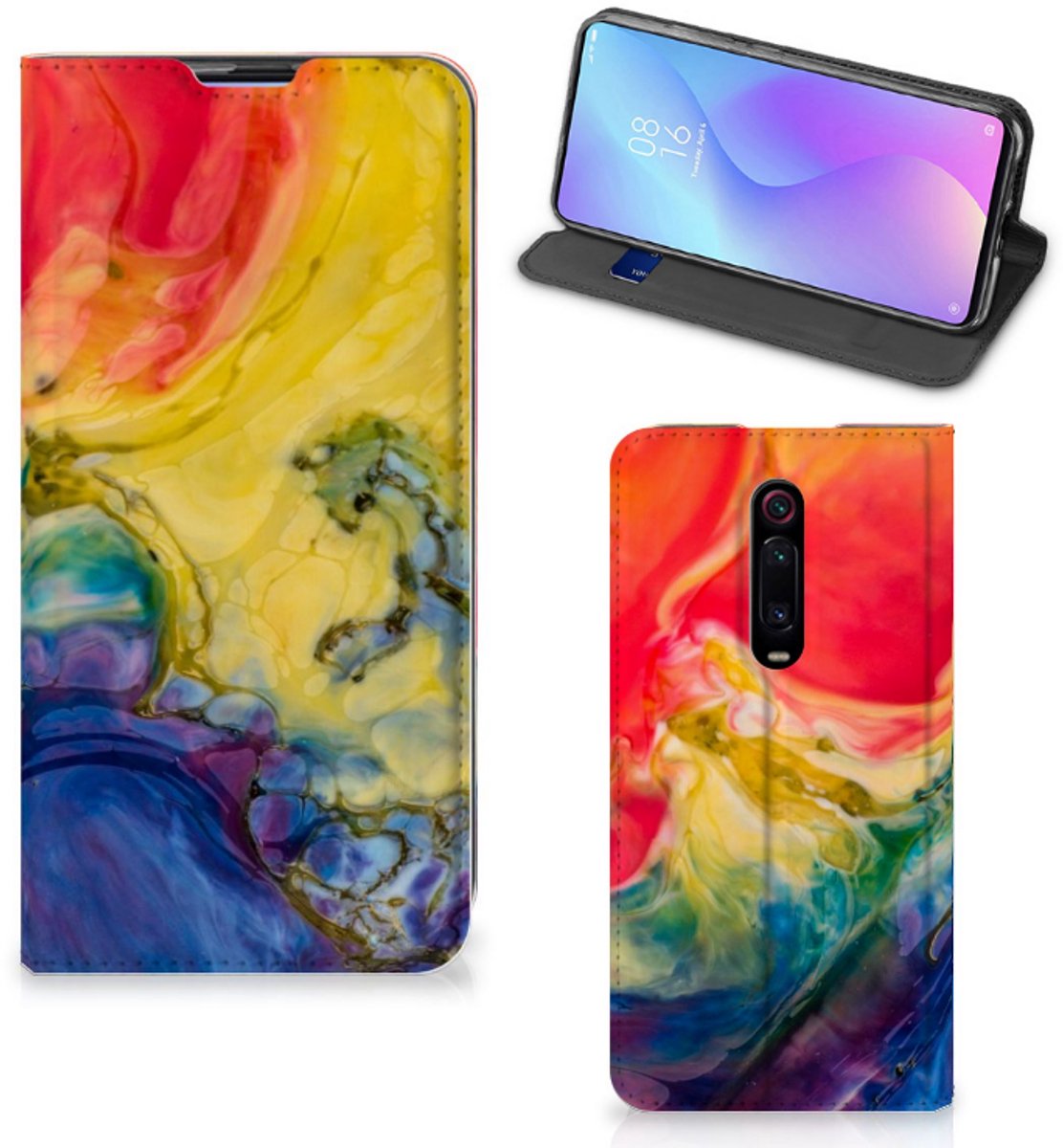 Bookcase Xiaomi Mi 9T Pro Watercolor Dark