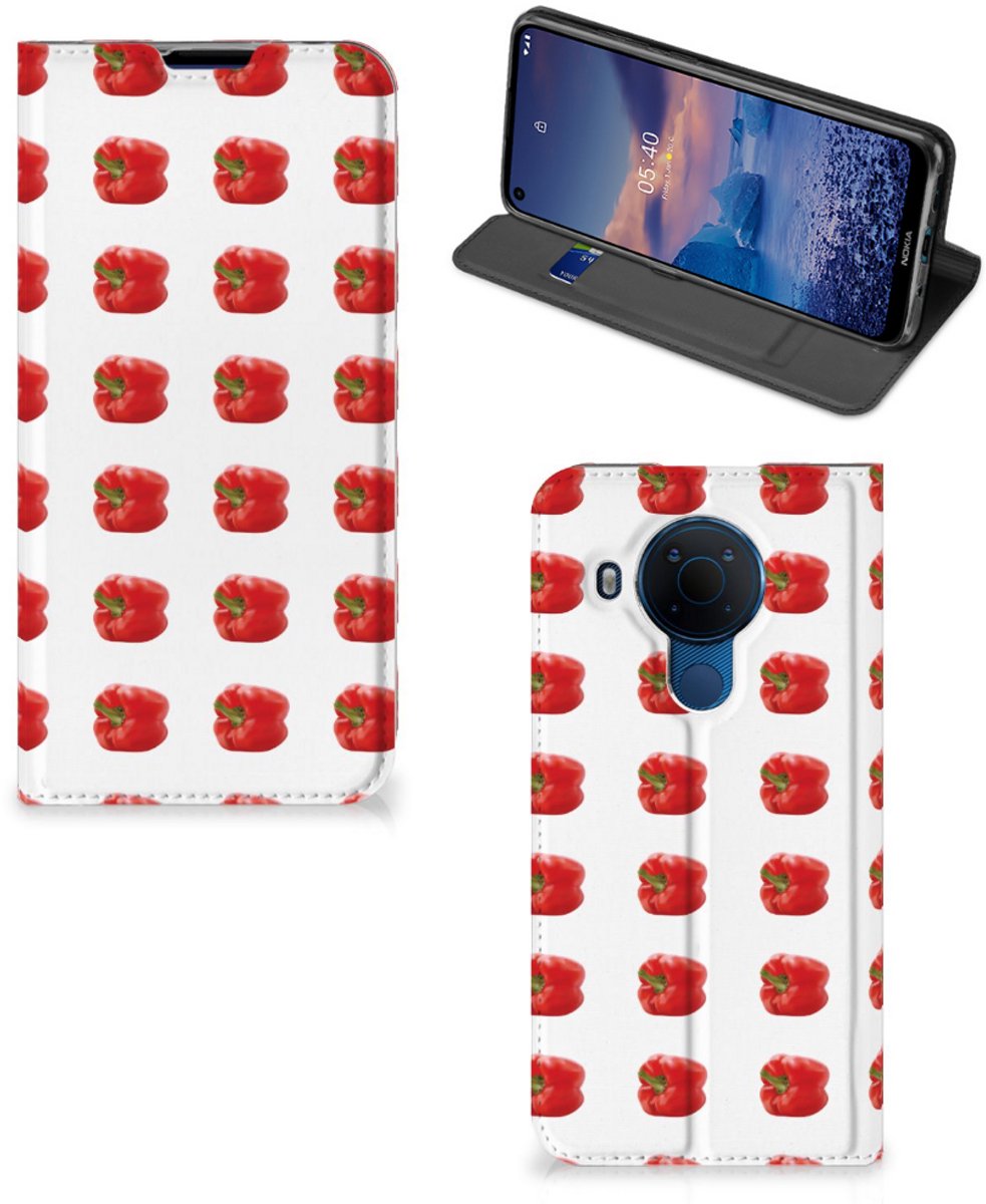 Nokia 5.4 Flip Style Cover Paprika Red