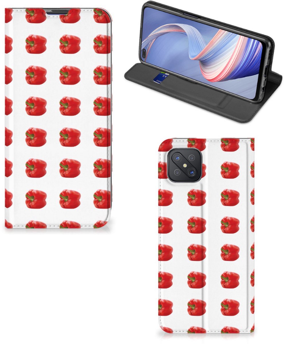 OPPO Reno4 Z 5G Flip Style Cover Paprika Red
